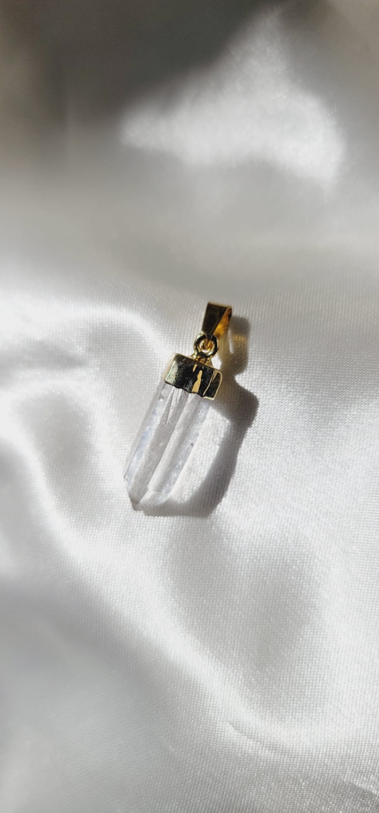 Dije punta cuarzo cristal